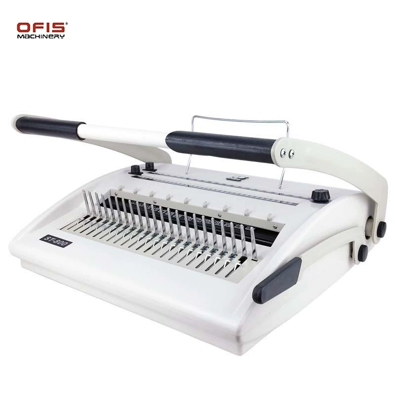 ST800 многофункциональная переплетная машина офисный текст календарь блокнот 3:1 железное кольцо резиновое кольцо ручная переплетная машина двойного назначения