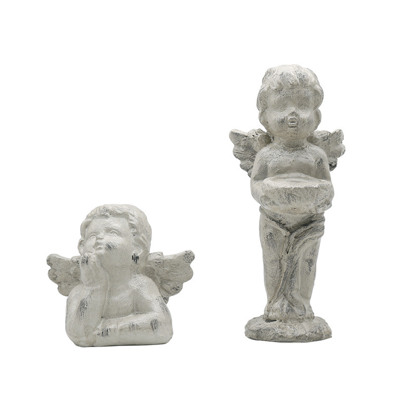 Nordic retro Cupid angel candlestick decorative ornament grocery…