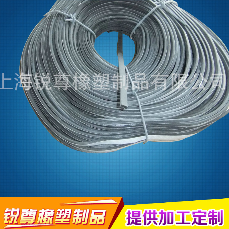 长期批发背胶宽硅胶异型发泡条 灰色硅胶发泡条