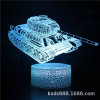 Train, fire tank, bus, LED colorful table lamp, touch creative night light, fire truck, 3D