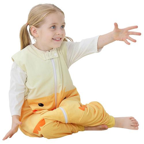 MICHLEY new children's split-leg sleeping bag baby anti-kicking air-conditioned quilt sleeping bag baby sleeveless sleeping bag spring and autumn