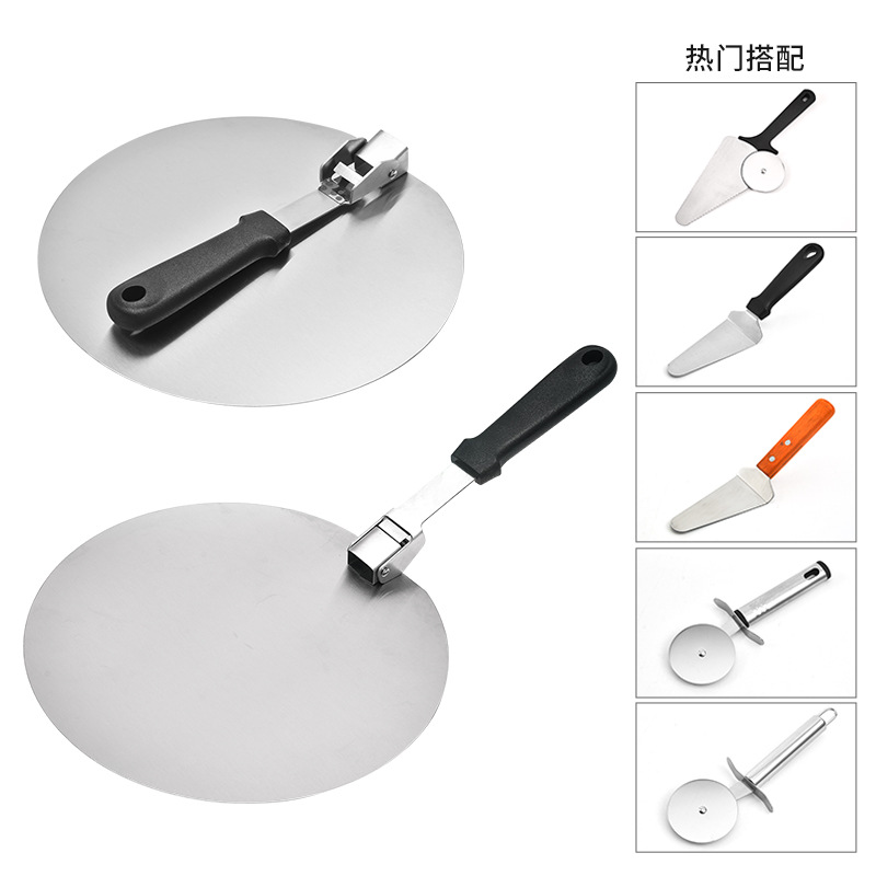 12 Inch Large Pizza Shovel Creative Foldable Pizza Shovel Cake Transferer Big Round Shovel Amazon Hot Sale