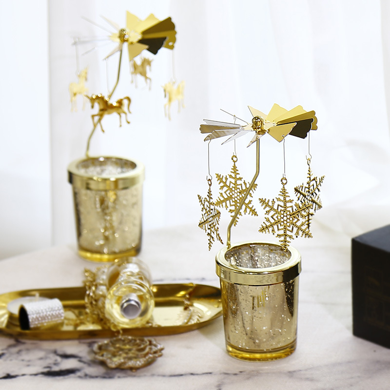 INS European -style horselight rotation candlestick American…