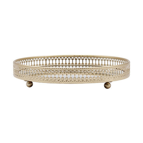 Nordic light luxury iron art with mirror jewelry storage box jewelry store bedroom living room restaurant decoration ornaments