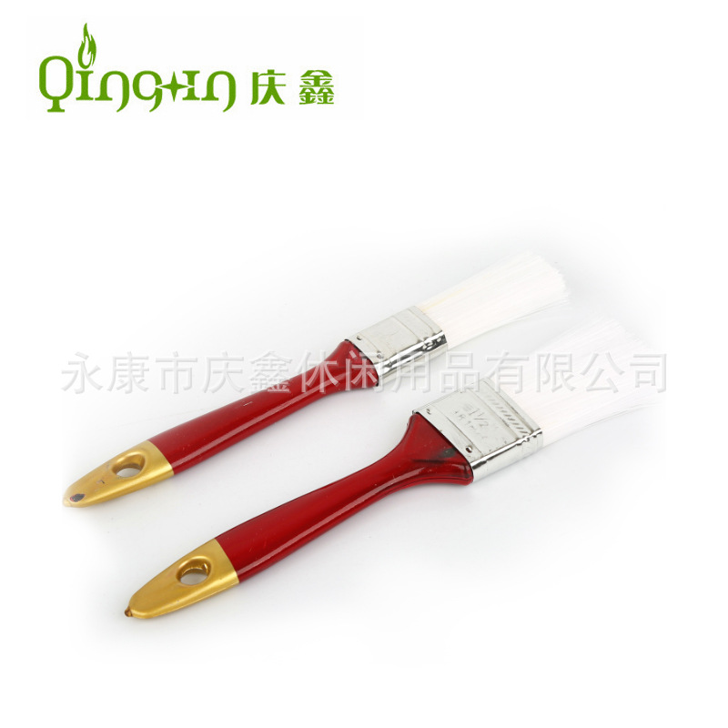 Los fabricantes suministran 2PC Tarjeta de succión cepillo de mango rojo BBQ cepillo para hornear cepillo de plástico cepillo condimento