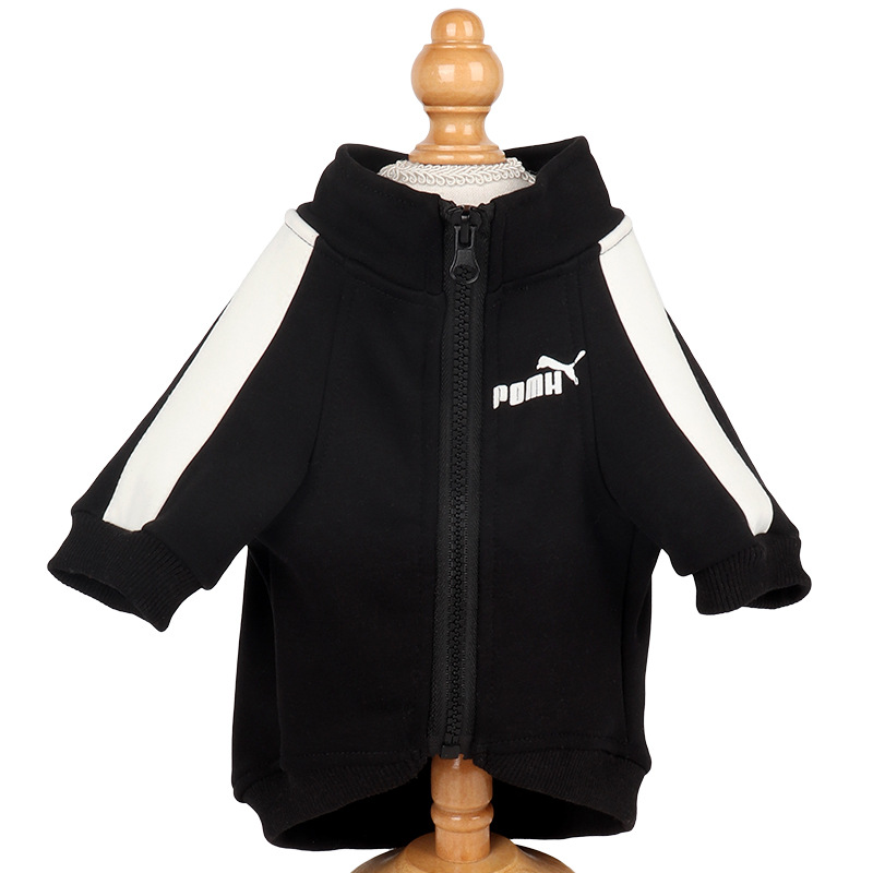 Nuevo Otoño e Invierno ropa de mascotas perro forro polar ropa deportiva medio y pequeño perro moda marca suéter en stock al por mayor