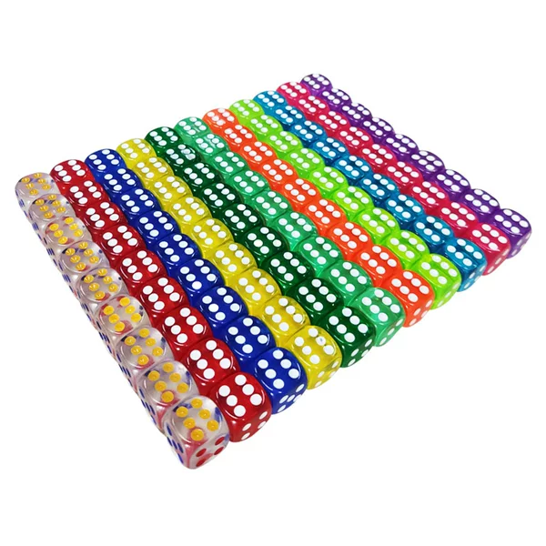 Supply of Various Specifications of Transparent Colorful Dice, Foreign Trade Supply, Acrylic Sieve, Digital Dice, Dice