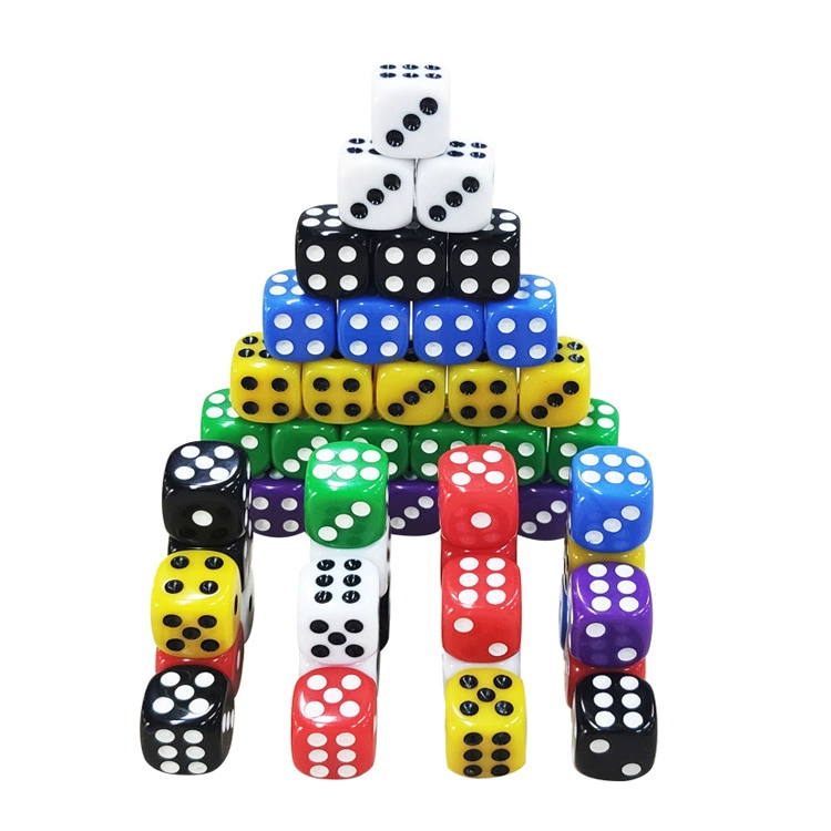 12 мм кости акрил округлый цвет KTV Бар поставляет домашнее сито Маджонг кости игра