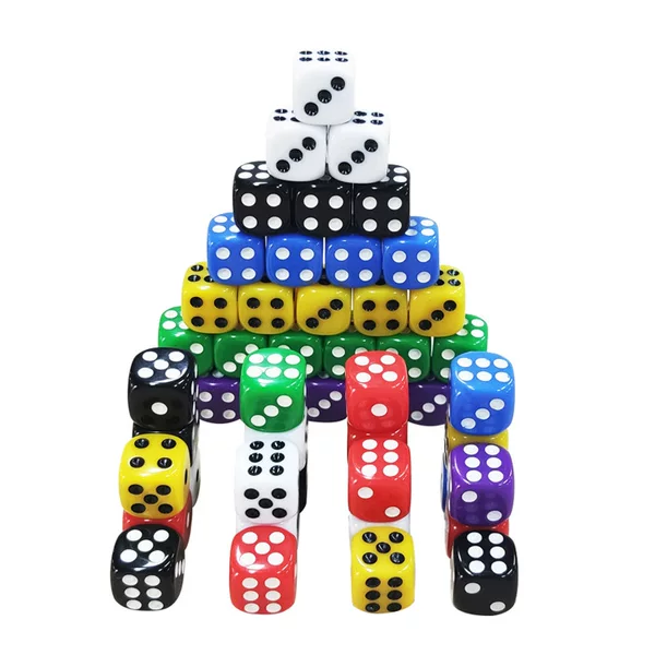 12mm Dice Acrylic Rounded Color Color KTV Bar Supplies Home Sieve Mahjong Dice Game