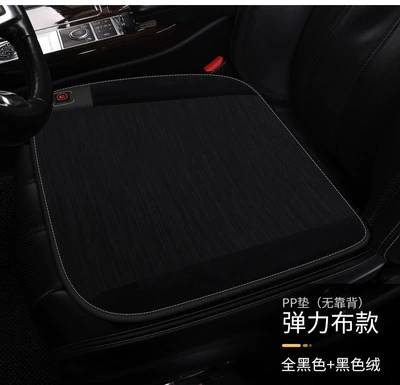 Car seat cushion heated plush Multi-function pad - ancheng-graphene-pp-pad-passenger-driving-aj-model-black-black-velvet