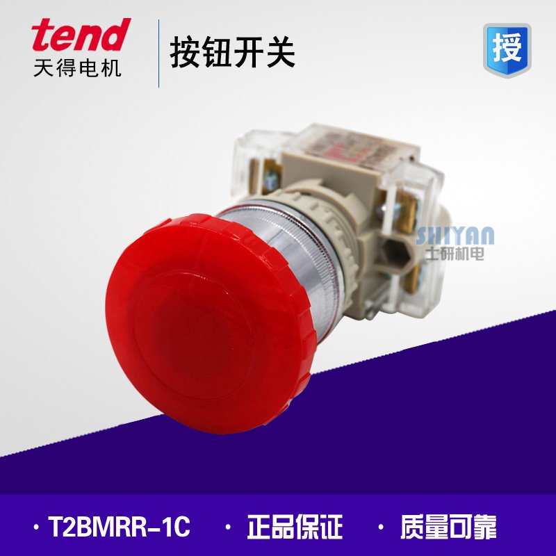 Authentic Tiandi tend Big Head Button Switch 22mm T2BMR T2BMRR-1C T2BMRG-1C