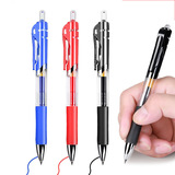 Office Supplies Press Gel Pen Student Stationery Water Pen Carbon Black Blue Red Learning Supplies Large Capacity Sign Pen