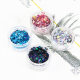 Cross star butterfly laser glitter bright quicksand mahjong hemp diy material bag star nail jewelry material