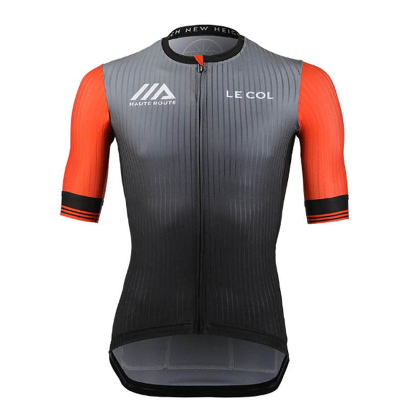 LE COL cycling clothing short sleeve top men's highway mountain bike cycling clothing strap shorts 9D breathable wholesale
