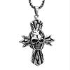 Necklace stainless steel hip-hop style, pendant, accessory, sweater, chain