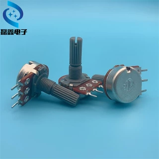 厂家直供 148电位器 选择可调电阻 塑料花柄 柄长20mm B50K/100K