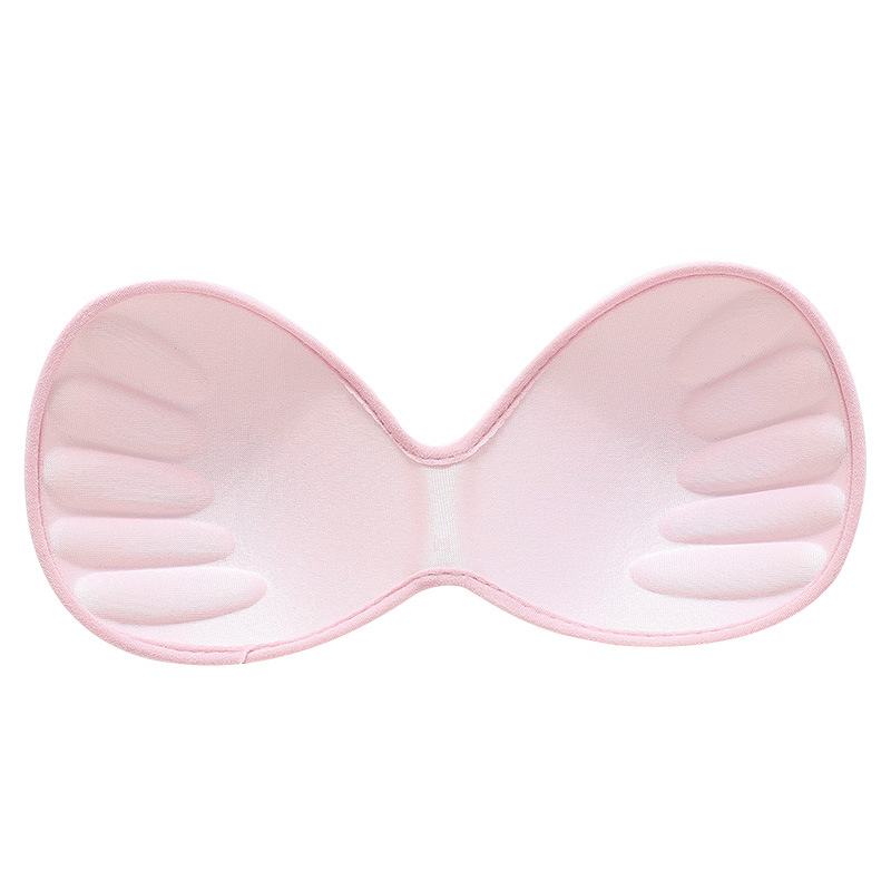 Nueva almohadilla en el pecho de una pieza de inserción de cinco dedos Taza de algodón Tazón sin costuras transpirable de alta elasticidad de una pieza de tranquilidad ropa interior sujetador pad