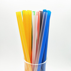 7mm平口直管兒童 DIY材料配件一次性塑料飲料果汁吸管250支裝