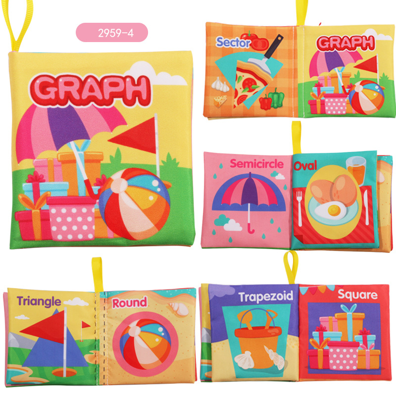 Nueva educación temprana para niños libro de tela tridimensional para bebés juguetes cognitivos