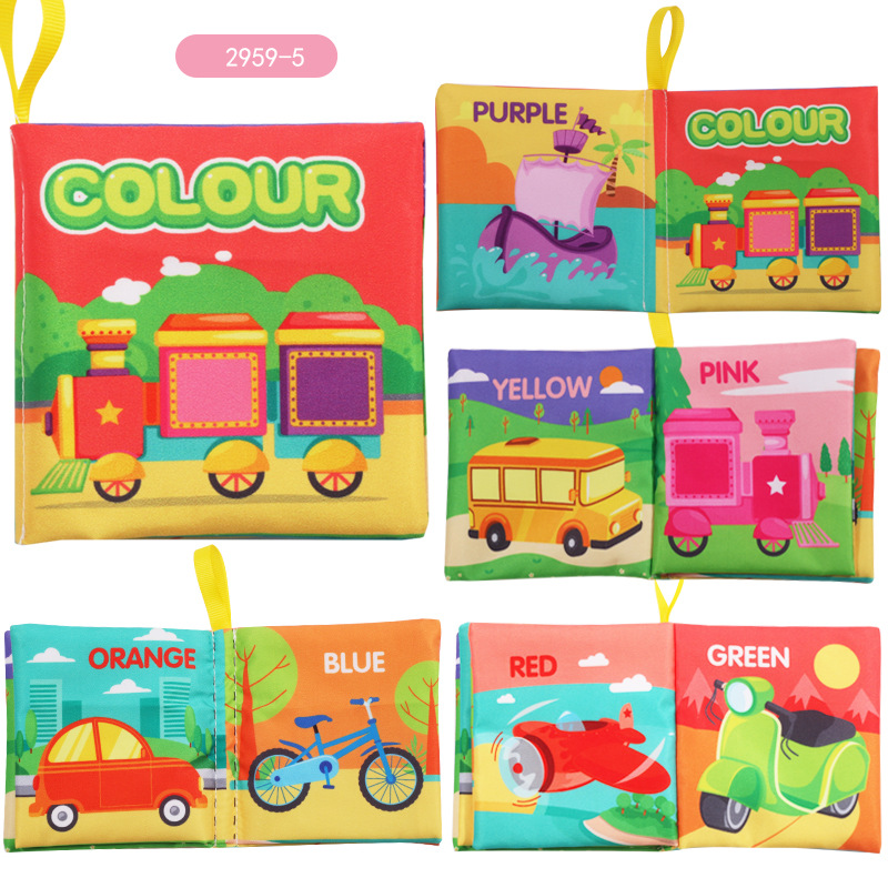 Nueva educación temprana para niños libro de tela tridimensional para bebés juguetes cognitivos