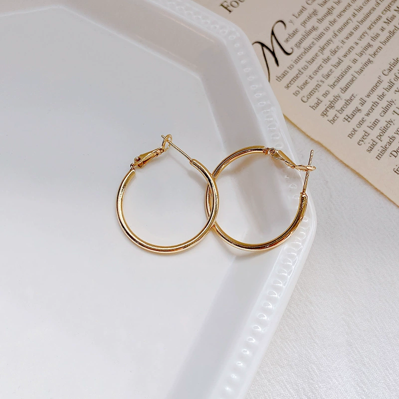 Серьги из стерлингового серебра 925 с иглой, европейский стиль, размеры 3–7 см, золото или серебро