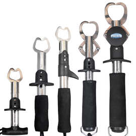 不锈钢控鱼器 带尺带称控鱼器厂家批发 钓鱼工具路亚钳大物夹鱼钳