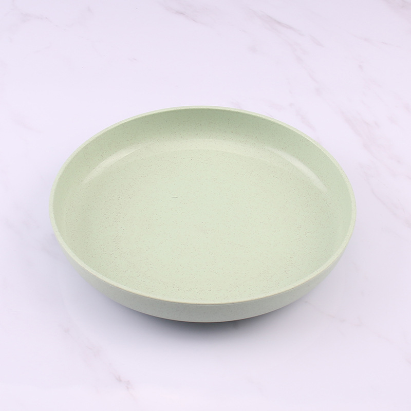 Paja DE TRIGO 21cm redondo profundo plato creativo gota resistente plato dumpling placa hogar vajilla dumpling pastel placa