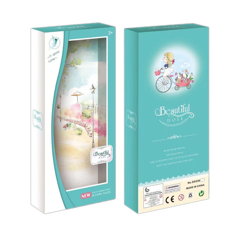 特价30厘米肥童芭比娃娃礼盒包装盒bjd6分娃娃礼品盒手提袋现货