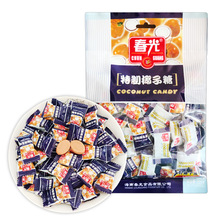 海南特产 春光特制椰子糖228g袋 特浓椰奶糖果零食