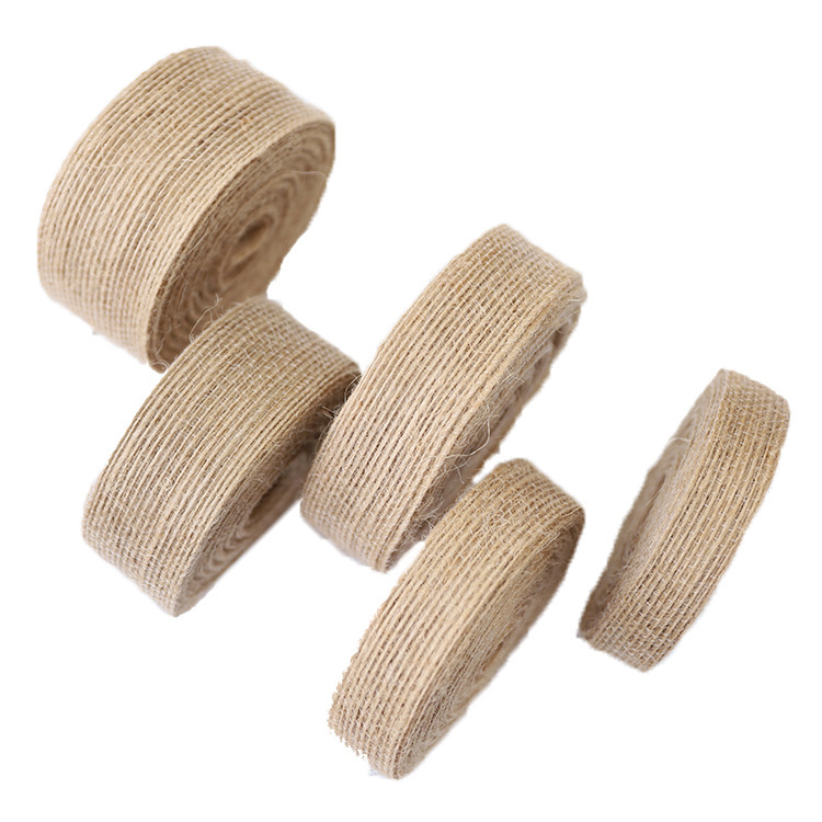 Cinta de yute cuerda de cáñamo de seda de pescado cuerda de cáñamo de seda cinta de cuerda de cáñamo hecha a mano de bricolaje correa de cáñamo 10 m rollo