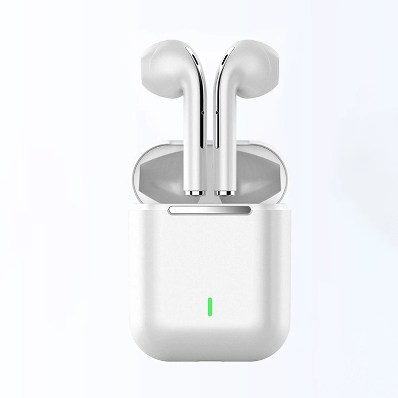 Беспроводные наушники J18 Bluetooth, 3D игровое стерео, компактный зарядный кейс (чёрный/белый/зелёный/шампань)