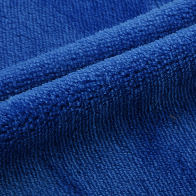 现货单面法兰绒 全涤针织绒布 秋冬家居服睡衣毛毯面料