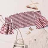 Летний топ без лямок, футболка, открытые плечи, Amazon, европейский стиль, оптовые продажи