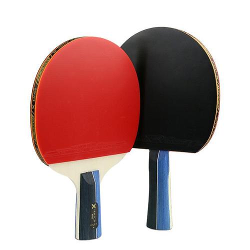 Huisheng high-elasticity table tennis racket double-sided reverse rubber racket pair for beginners factory direct sales