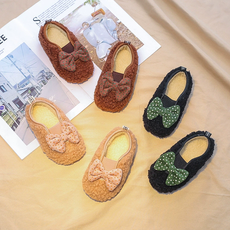 Детская обувь из овечьей шерсти осенняя и зимняя обувь для девочек