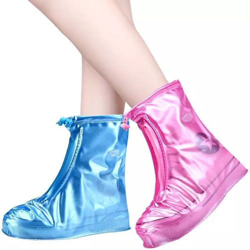 Rainy day PVC waterproof shoe covers silicone thick waterproof rain shoe covers for adults rainy day anti-slip outdoor rain boots covers
