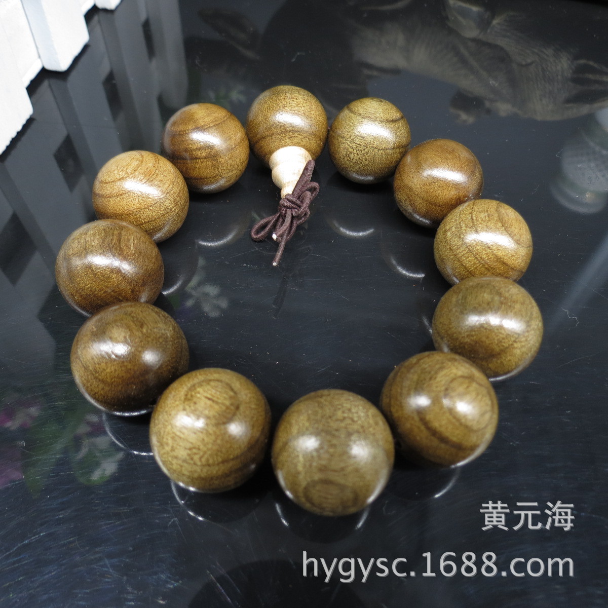 厂家出售金丝楠手串批发佛珠手链饰品