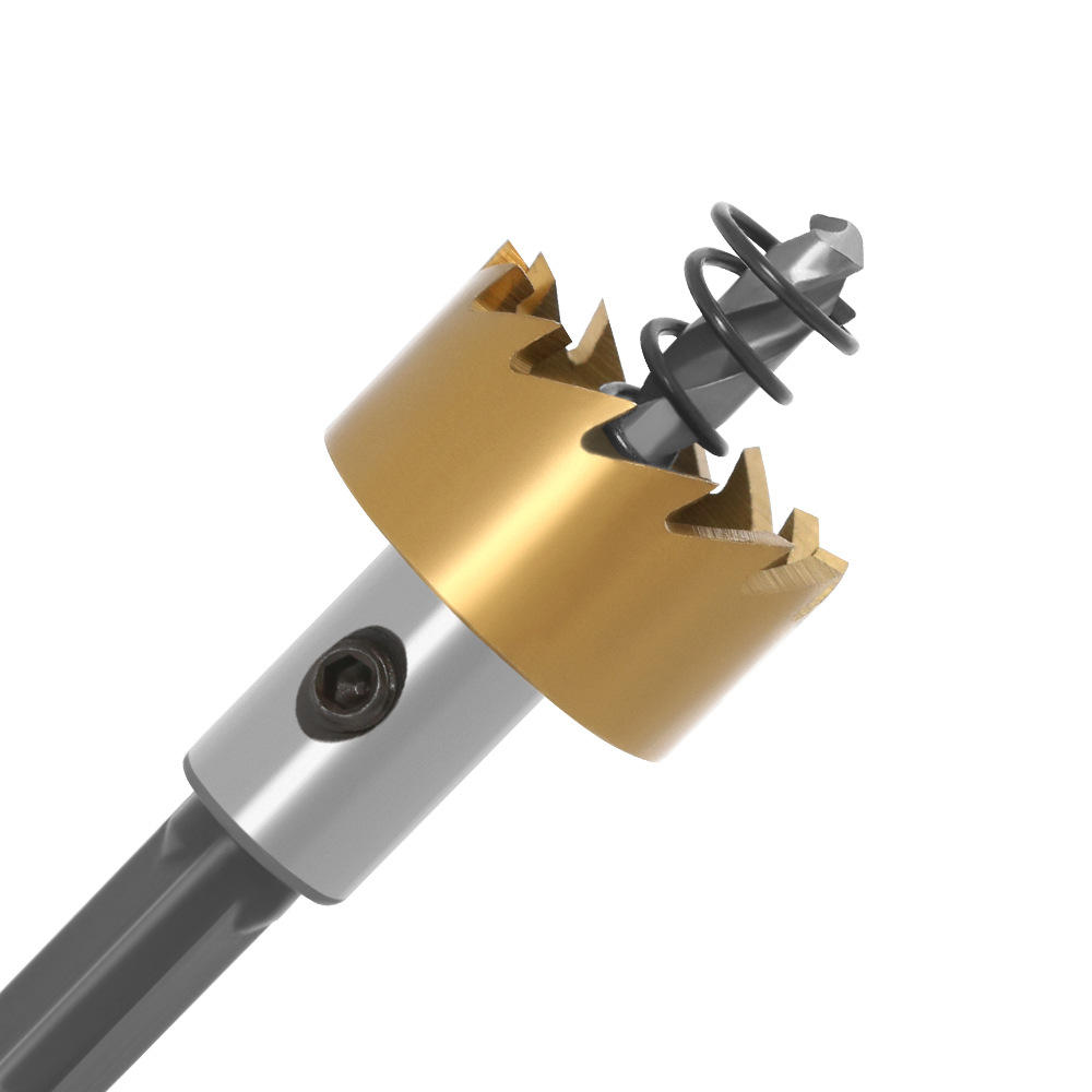 Acero inoxidable titanio-plateó el abrelatas del agujero del acero de alta velocidad, broca transfronteriza del traje, escariado del agujero de la aleación de aluminio