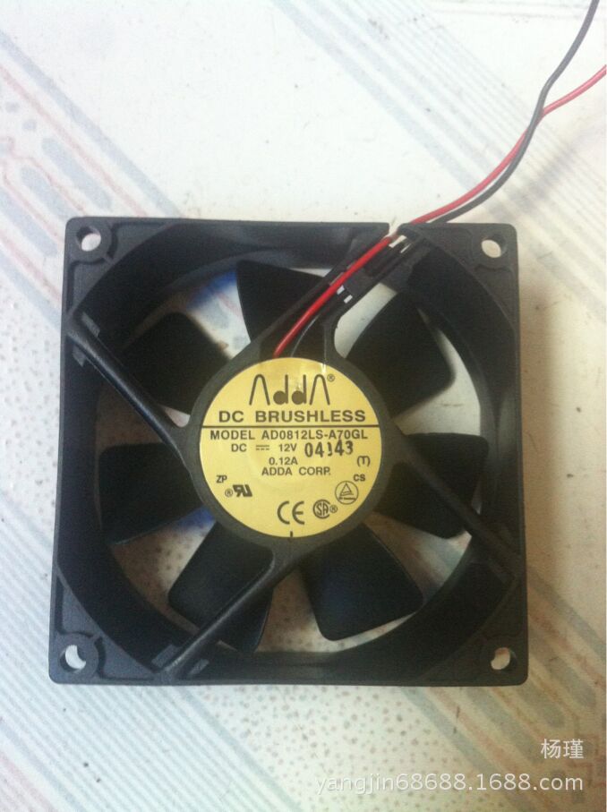 汕头陈店低价供应拆机散热风扇8025   12V  0.12A  测试好