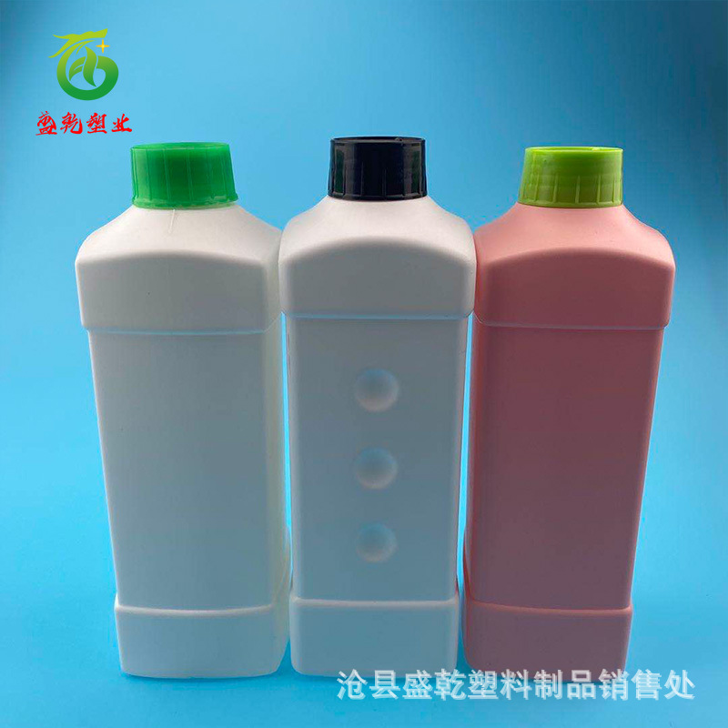 加厚 1000ml 方形塑料瓶 液体瓶 1L塑料瓶 样品瓶 分装瓶