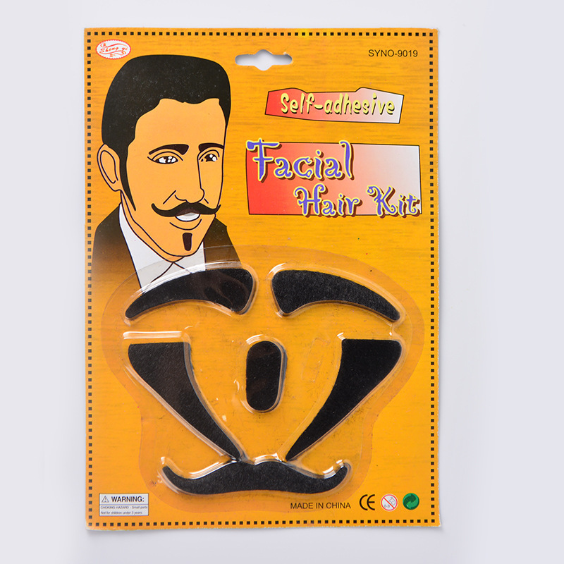 Amazon Hot Halloween disfraz de barba negra caballero peluche barba accesorios