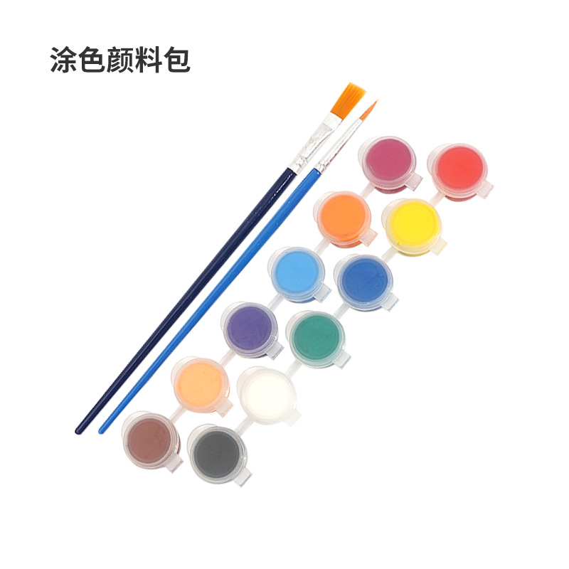 Juego completo de accesorios/baterías, pinturas, caja de almacenamiento, líquido de burbujas, experimento científico, tecnología, kit de materiales para proyectos pequeños