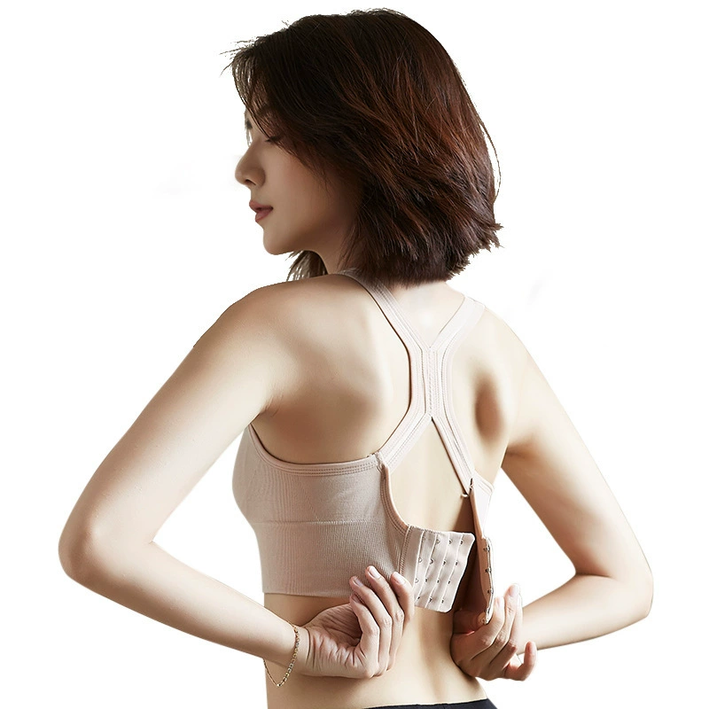 Push-up Wireless Sports Bra, Beautiful Back Racerback with Back Hook, Sizes S–2XL