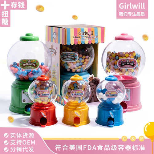 Girlwill Money Bank Children's Savings Bank Candy Twist Machine Creative Home Decor Craft Gift