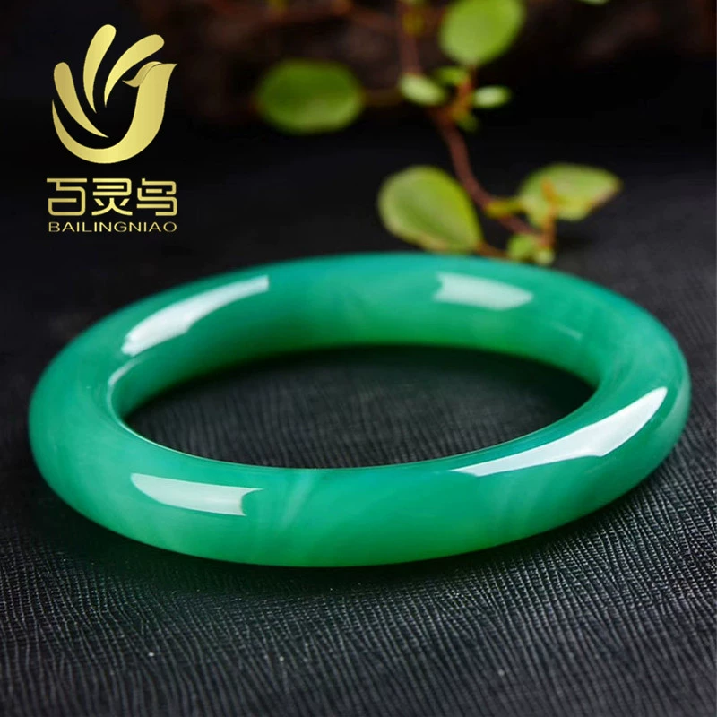 Organic green agate bracelet, accessory, Birthday gift, wholesale
