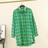 Autumn long shirt for leisure, long sleeve, with sleeve, Korean style