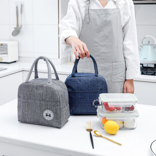 Portable thermal bag Oxford cloth waterproof thickened lunch bag aluminum foil ice bag lunch box bag student lunch box bag