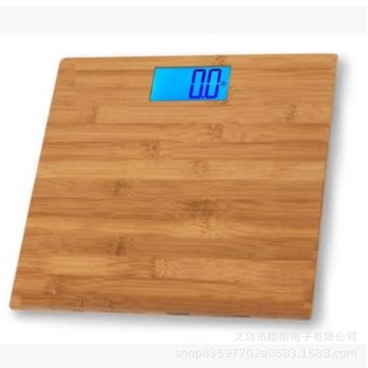 Escala electrónica de peso corporal, escala de peso corporal, escala de bambú, escala de tablero de bambú