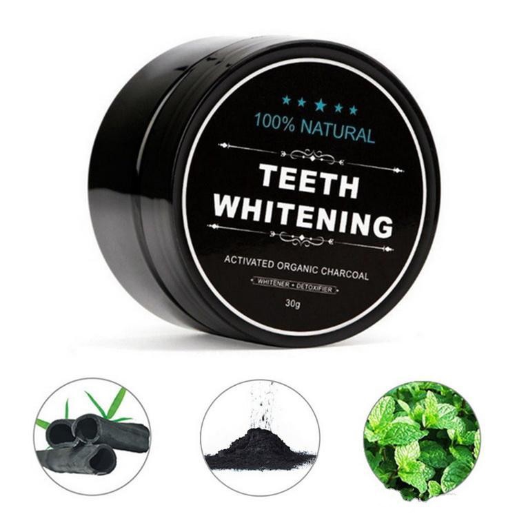 牙粉 黑色 洗牙粉 烟渍 活性炭 椰壳粉 竹炭 teeth whitening