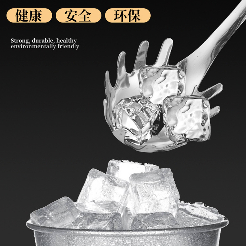 Grado alimenticio 304 Acero inoxidable espagueti cuchara hogar cocina pasta cuchara colador fideos garra cuchara comercial hielo